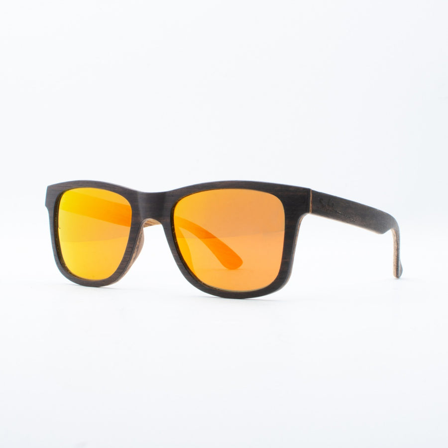 Wooden Sunglasses Jogja Ebony Revo Orange Suki