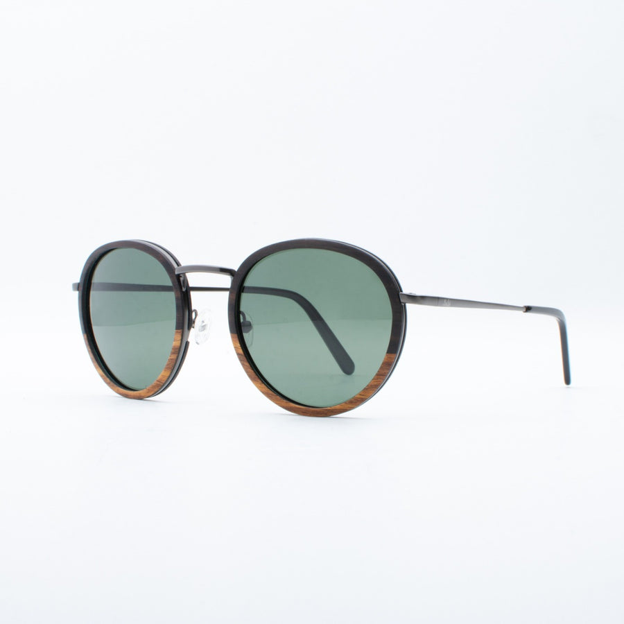 Wooden Sunglasses Anom Ebony Zebrawood Suki