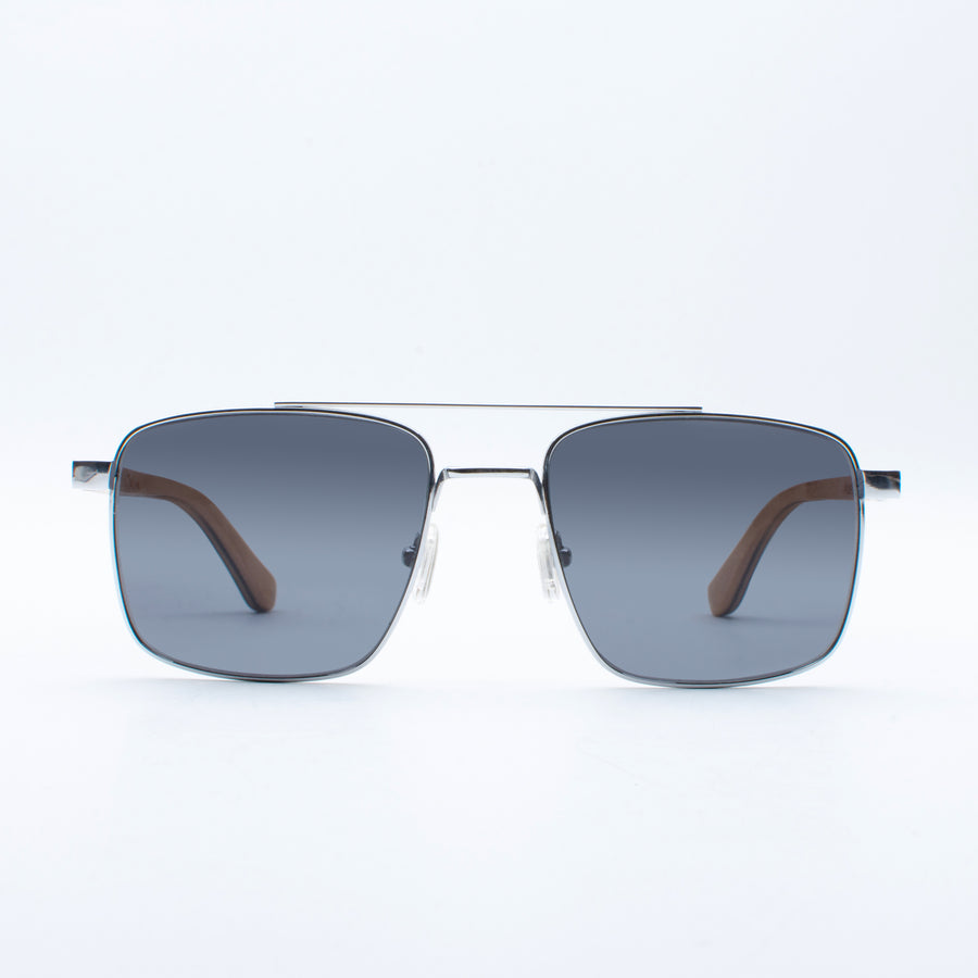 Wooden Sunglasses Arjuna Silver Suki