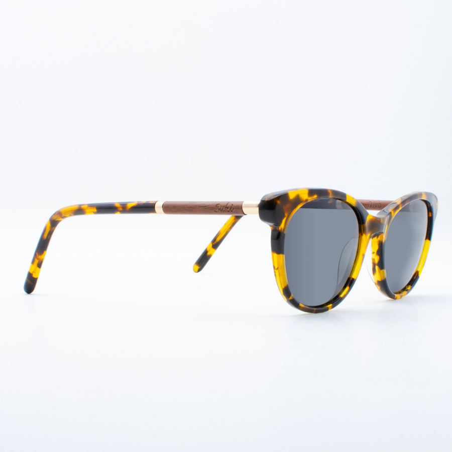 Wooden Sunglasses Diva Misty Tortoise Suki