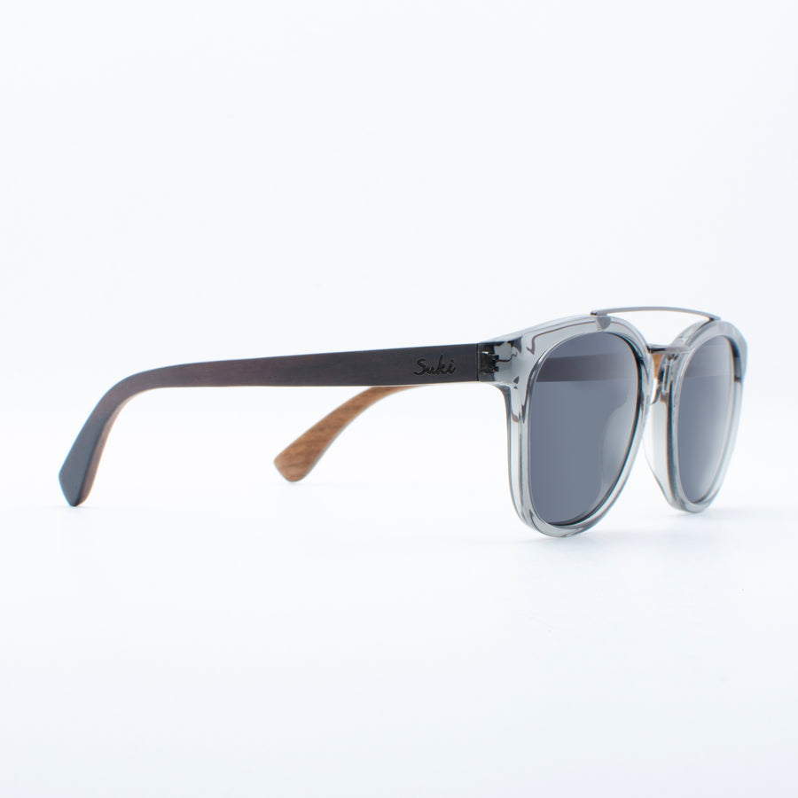 Wooden Sunglasses Gama Grey Suki