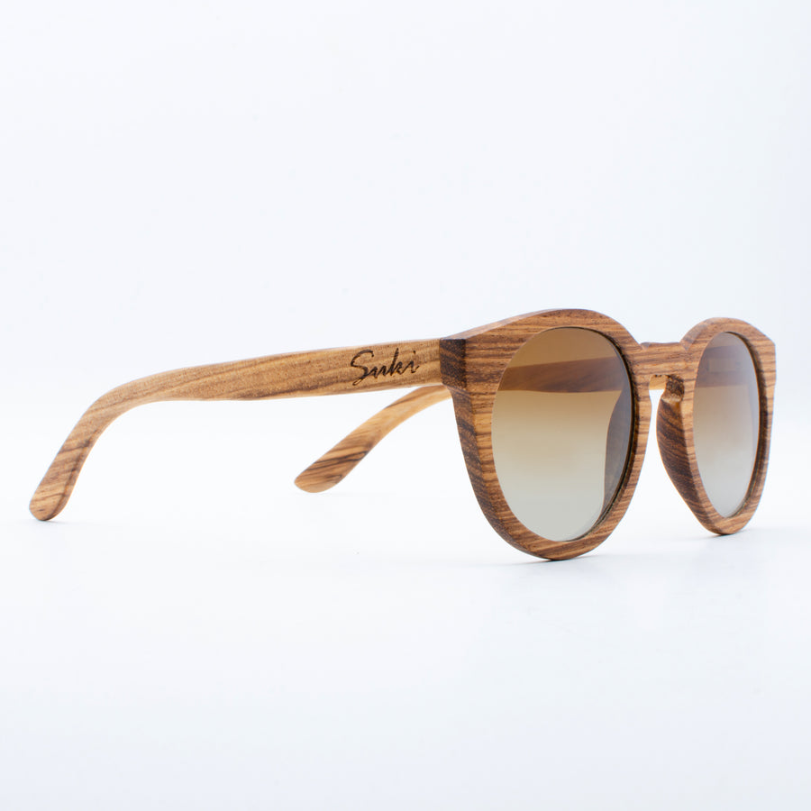 Wooden Sunglasses Gili Zebrawood Suki