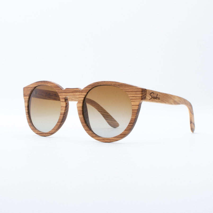 Wooden Sunglasses Gili Zebrawood Suki