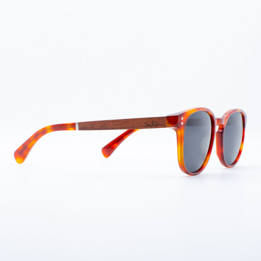 Wooden Sunglasses Kama Red Tortoise Suki