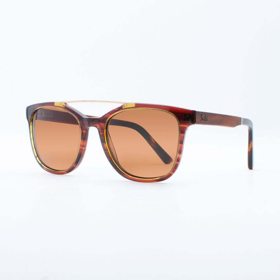 Wooden Sunglasses Oma Amber Suki