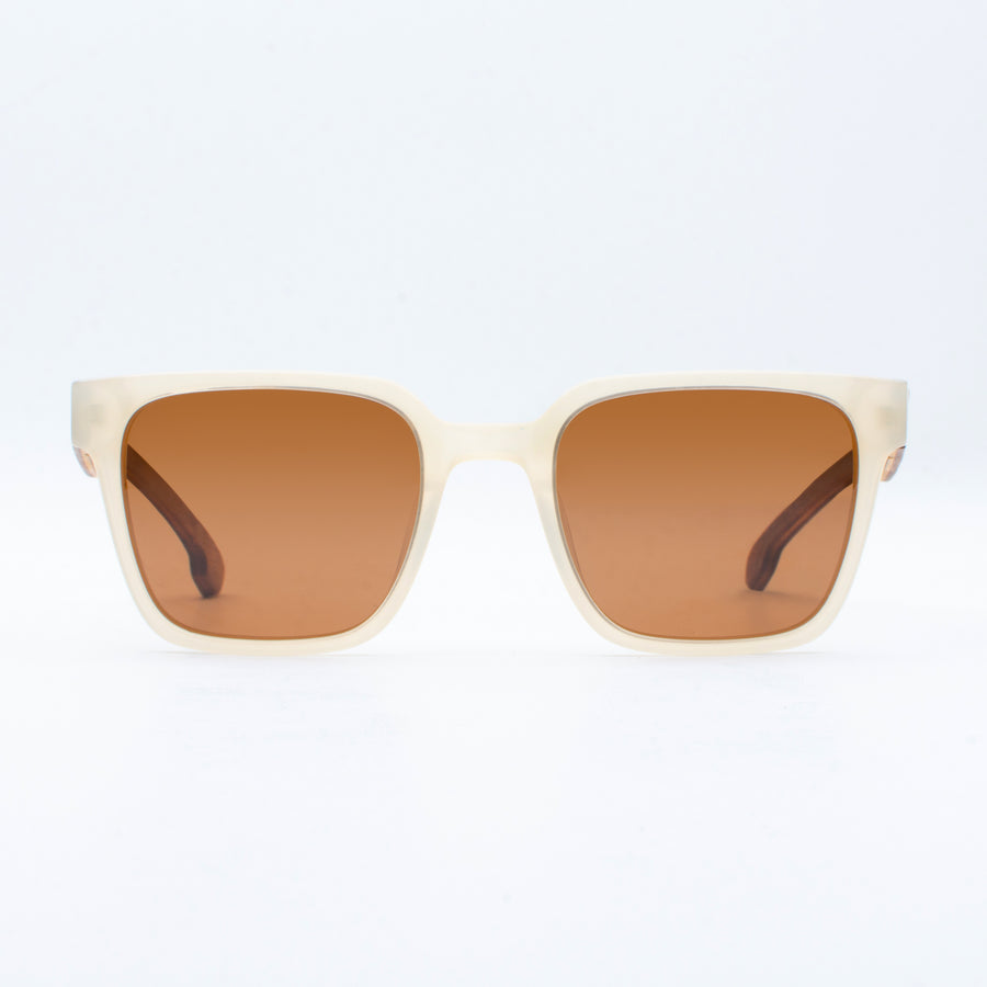 Wooden Sunglasses Palawa Milky Suki