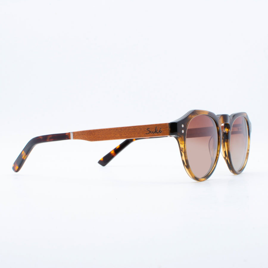 Wooden Sunglasses Puri Tortoise Brown Suki