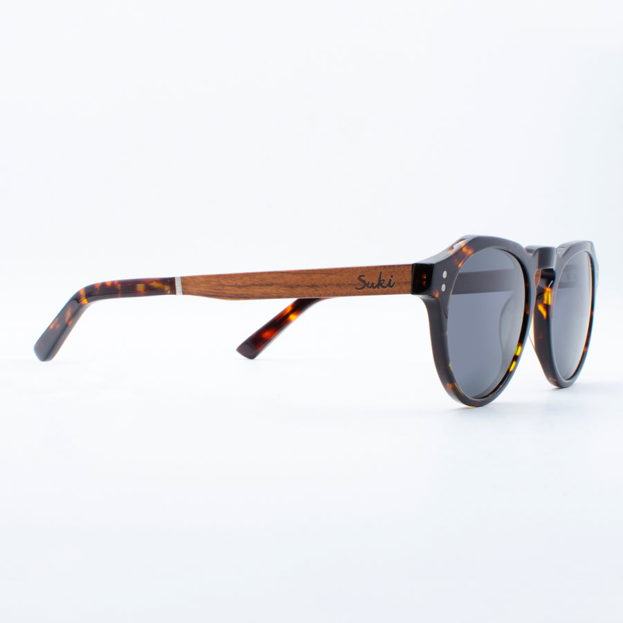 Wooden Sunglasses Puri Tortoise Black Suki