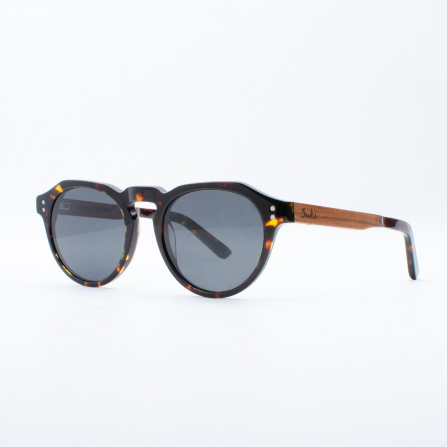 Wooden Sunglasses Puri Tortoise Black Suki