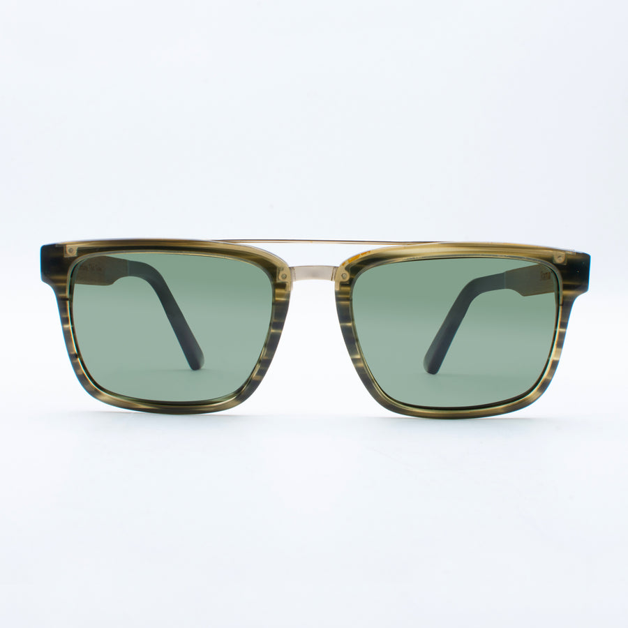 Wooden Sunglasses Rama Moss Green Suki
