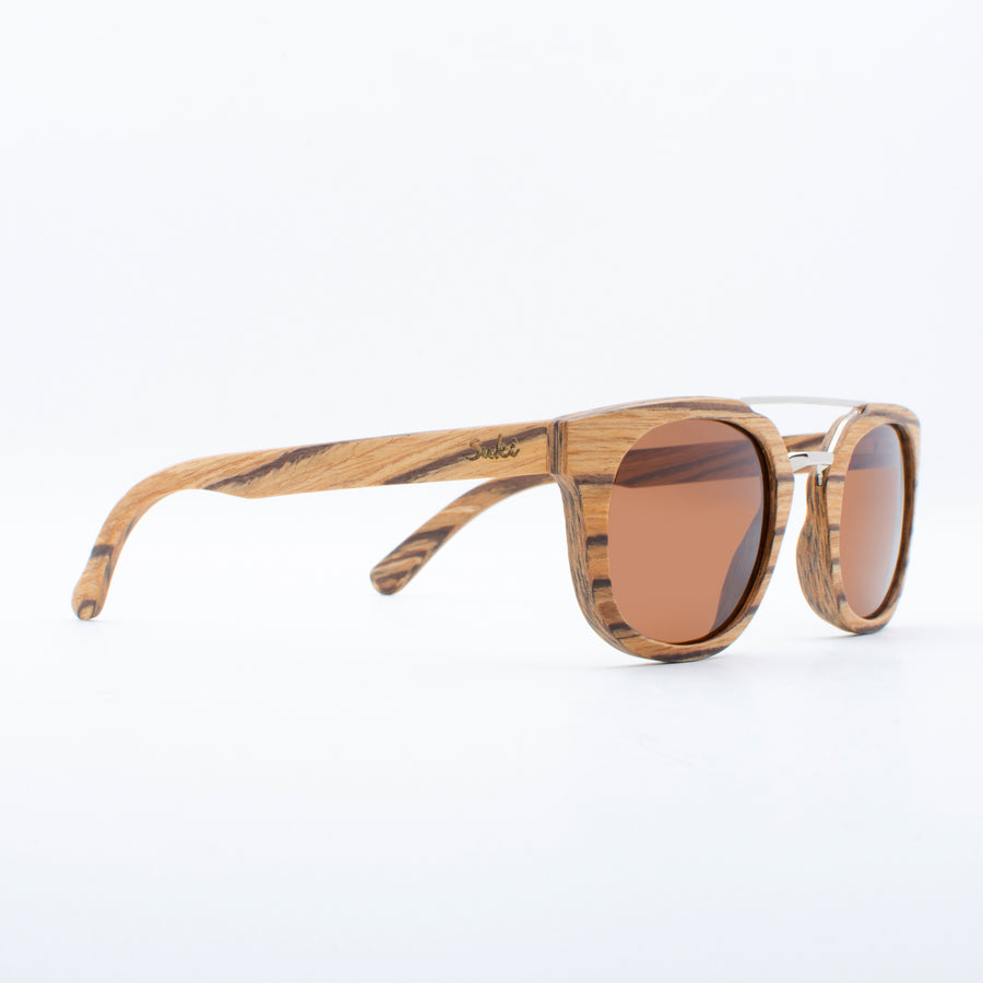 Wooden Sunglasses Rote Zebrawood Suki