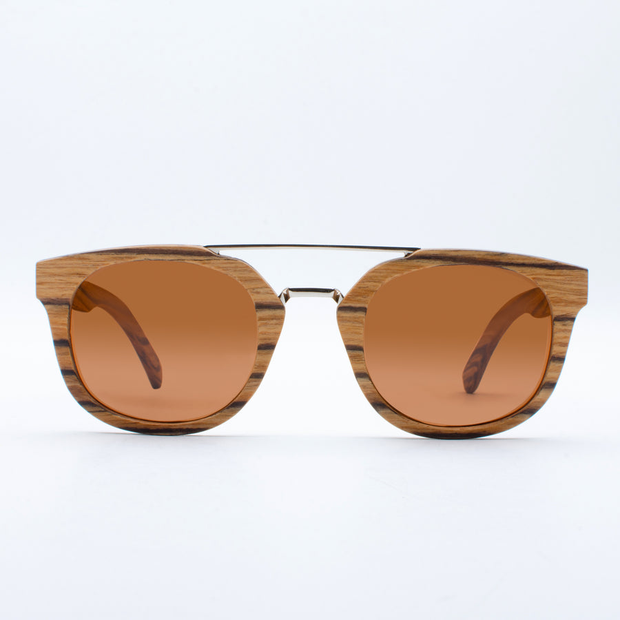 Wooden Sunglasses Rote Zebrawood Suki