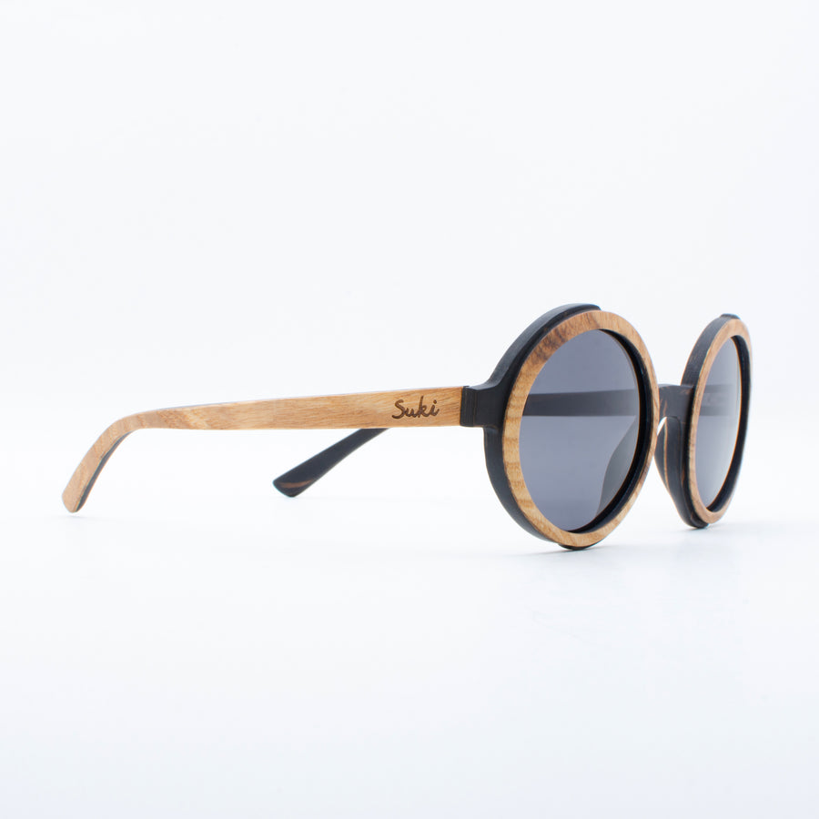 wooden sunglasses tana ebony burl suki